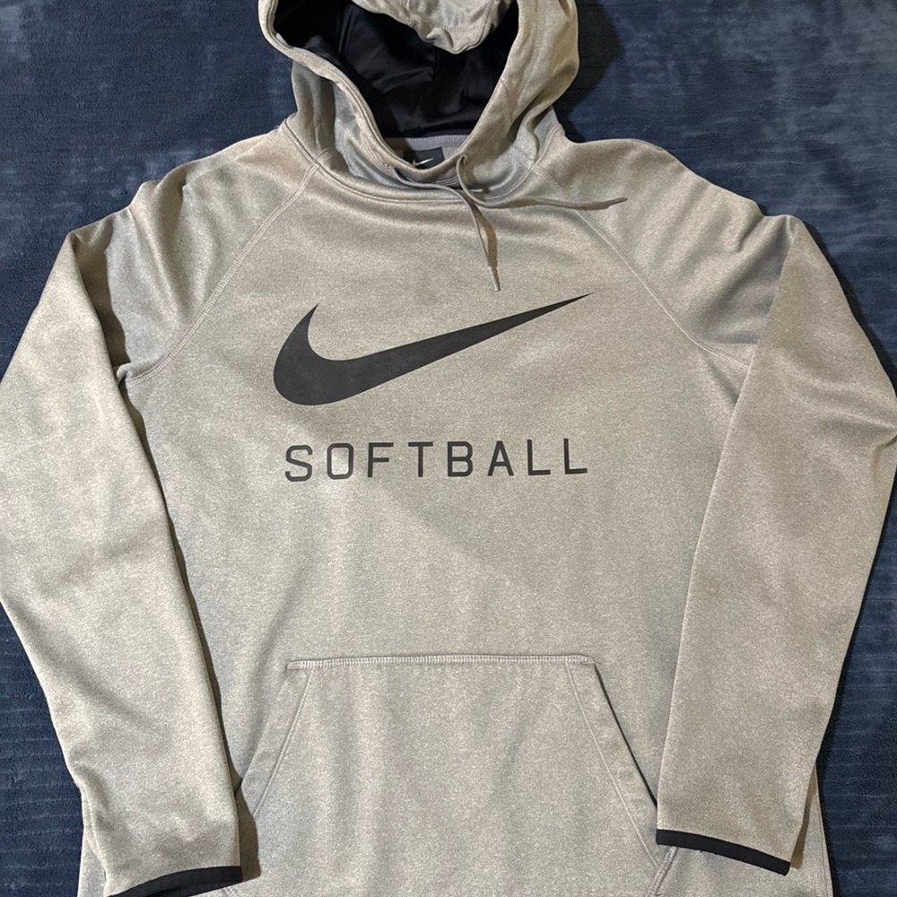 Nike Men's Gray Softball Hoodie